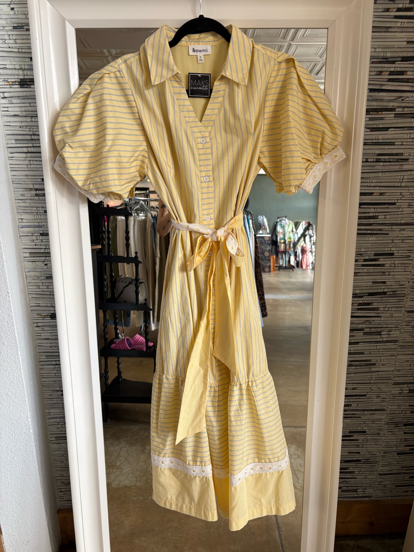 &merci Size M Yellow Dress