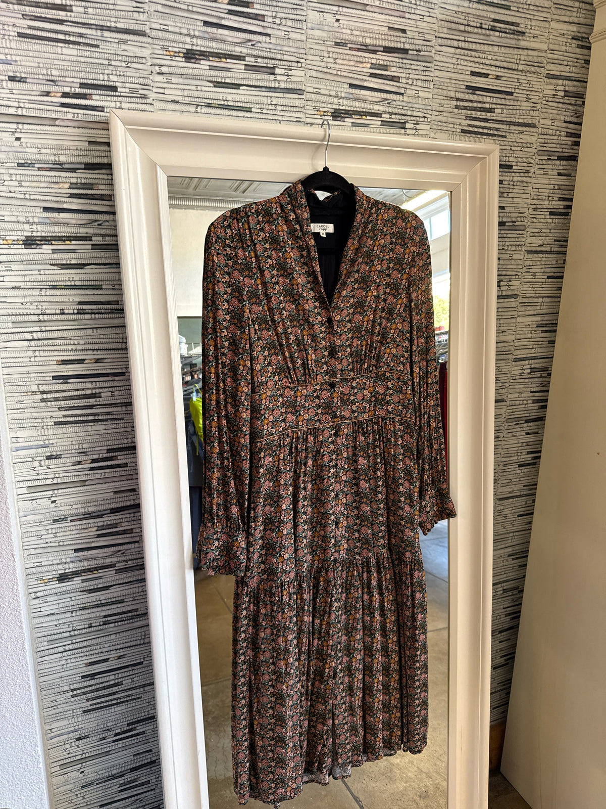 Caroll Size 38 Floral Dress