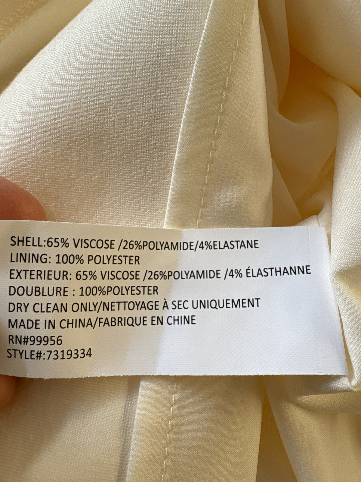 Shoshanna Size 6 Ivory Dress
