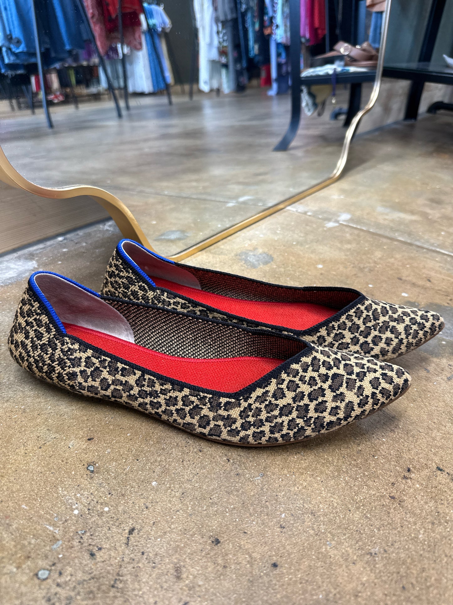 ROTHY'S Shoe Size 10 Leopard Flats