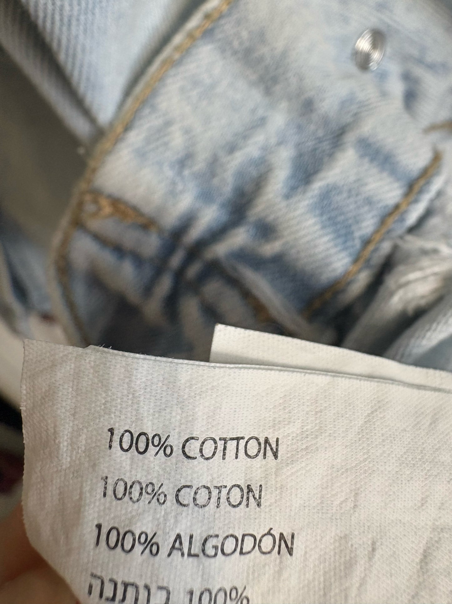 Black Tape Size S Light Wash Denim Jacket