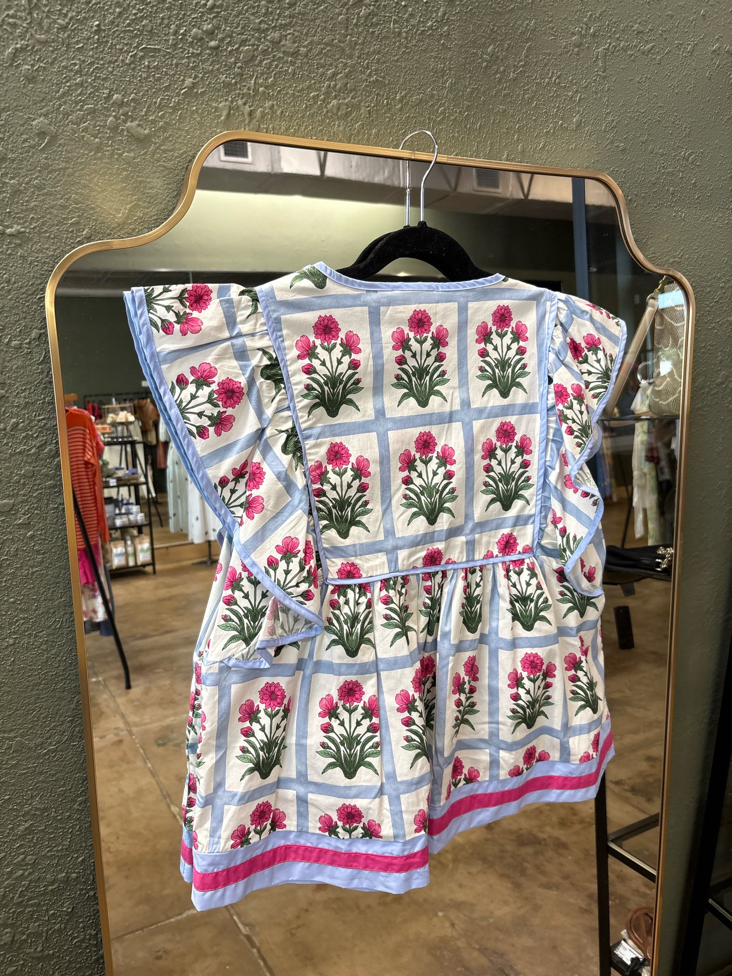entro Size L Blue/Pink Top