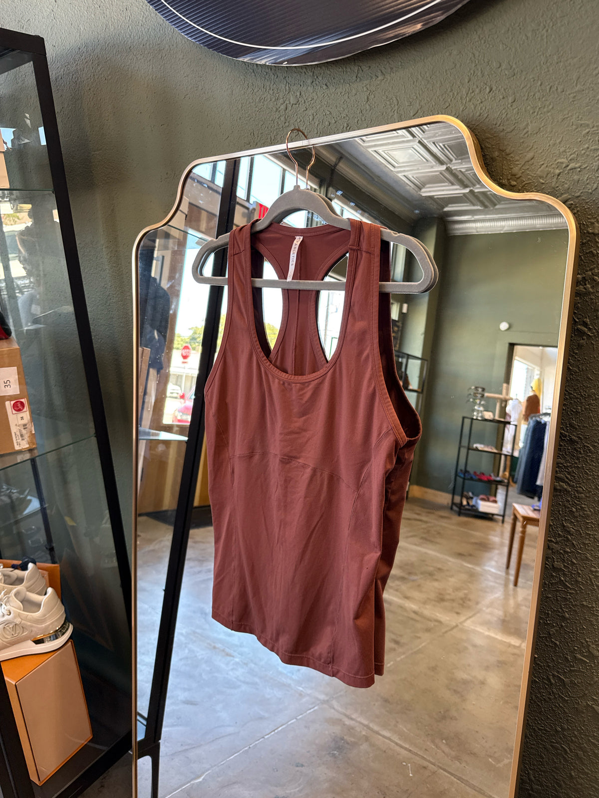 Fabletics Size L Maroon Tanks