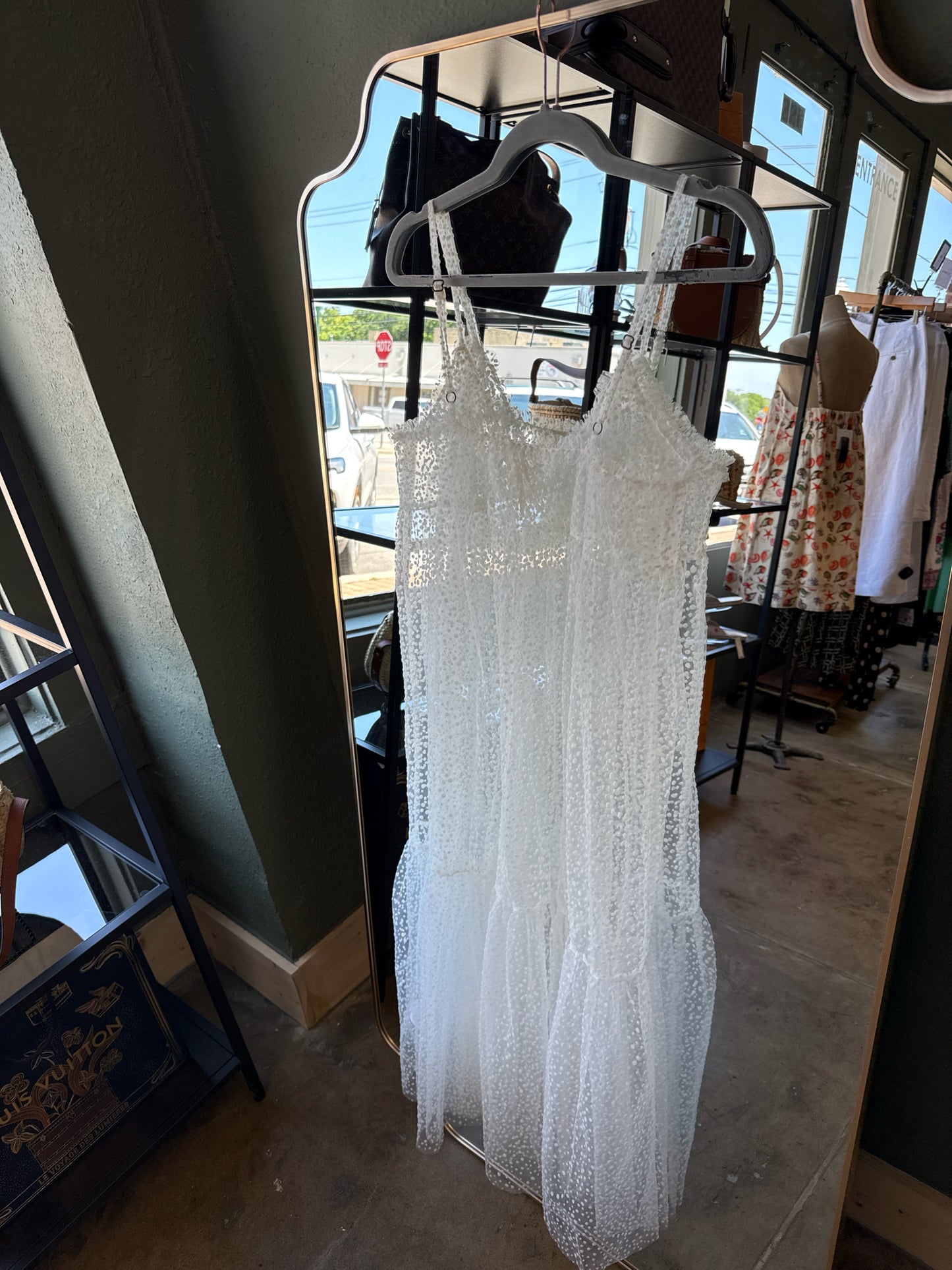 Anthropologie Size S Lace sheer Dress