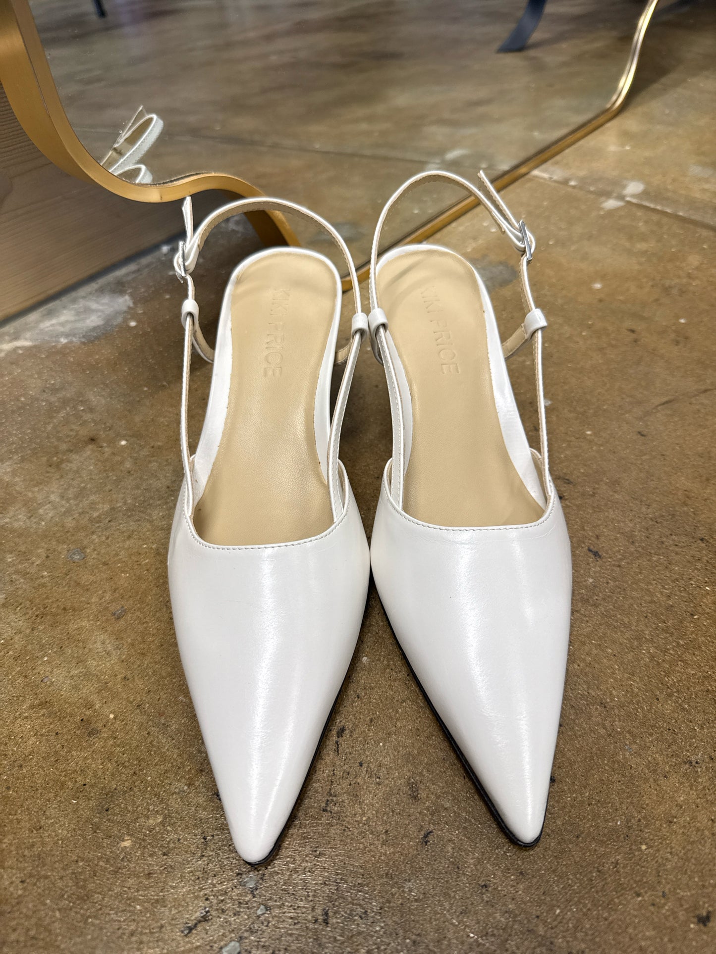 Kiki Price Shoe Size 38.5 White Heels