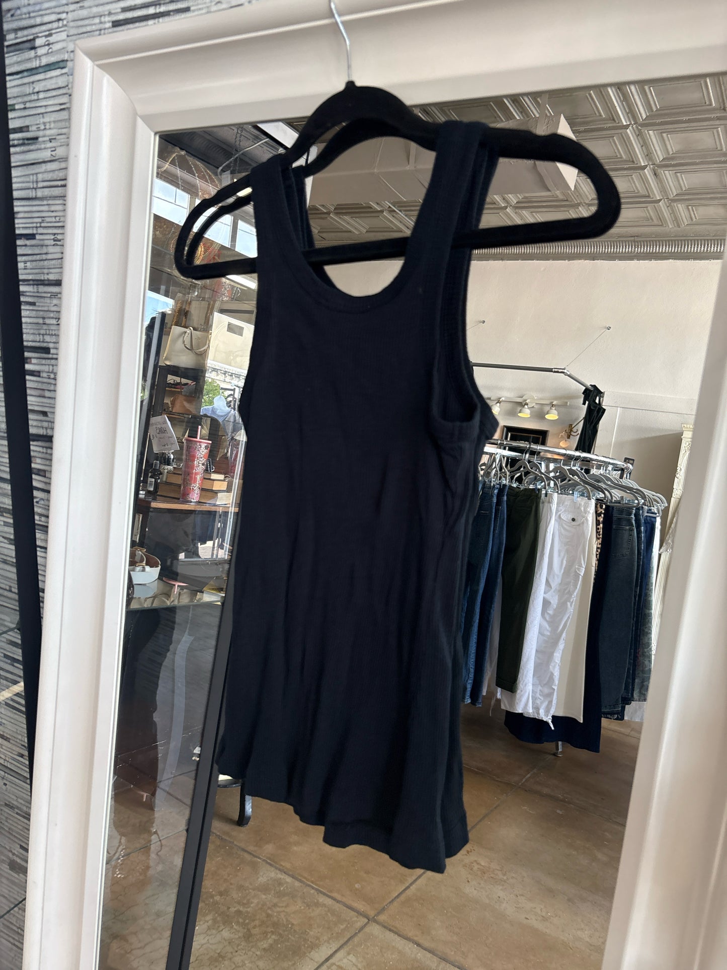 The White Company Size S Black tank Top