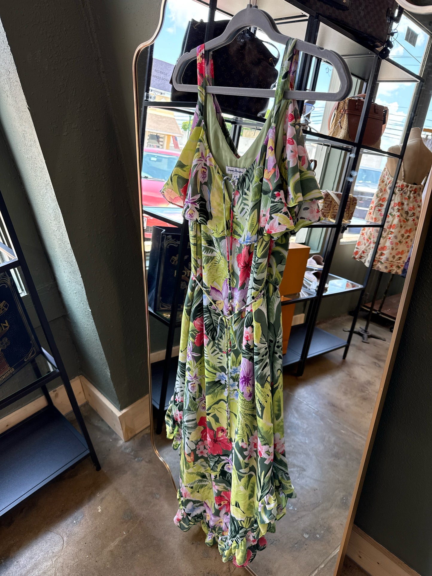 Tommy Bahama Size M Green/multi Dress