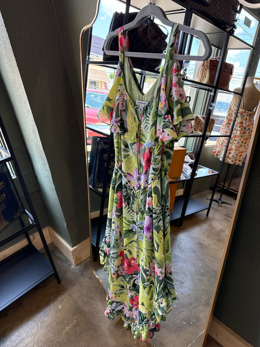 Tommy Bahama Size M Green/multi Dress