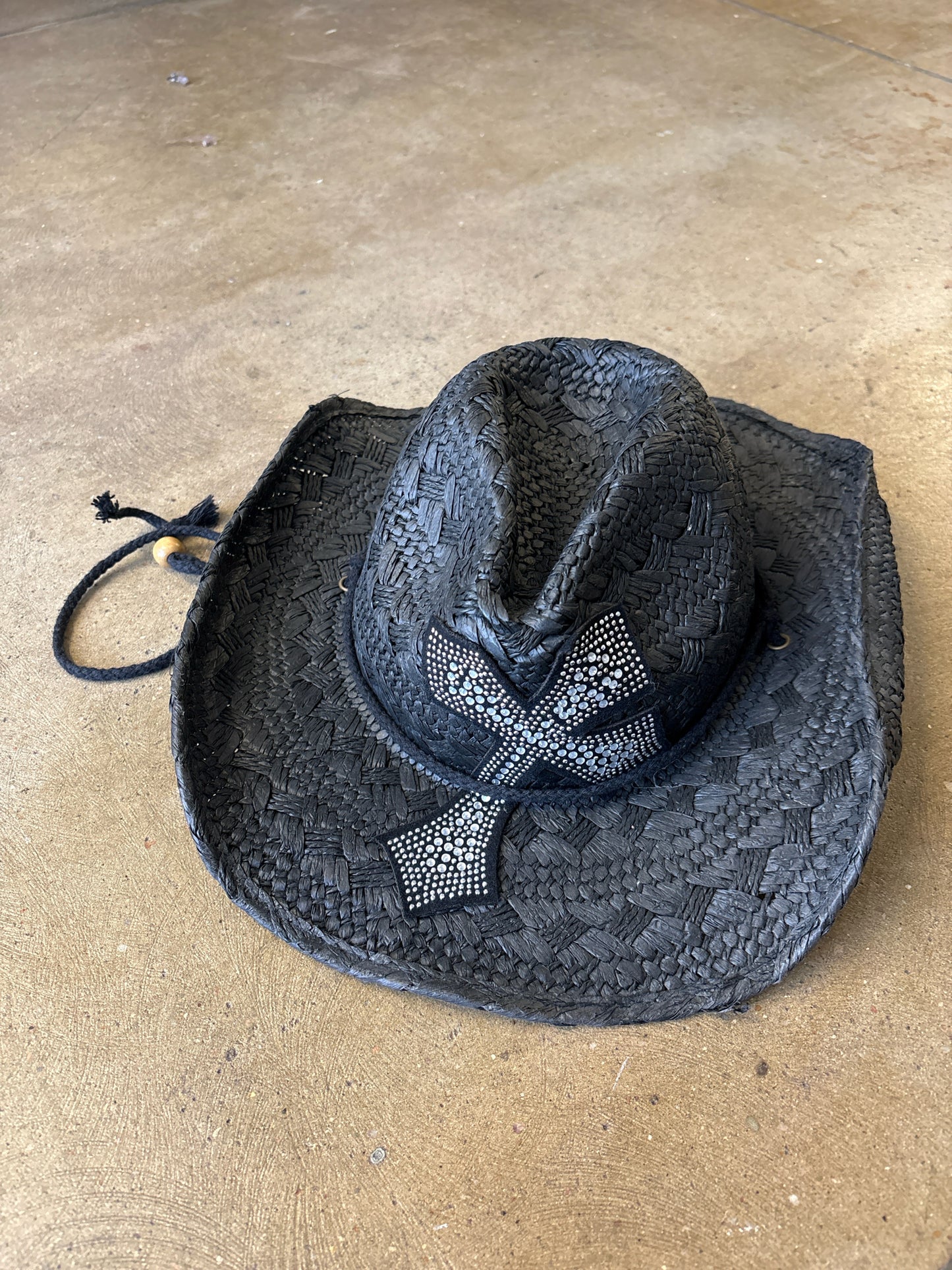 Black Cross Hat