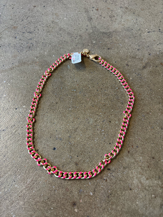 Karli Buxton Gold/Pink Chain Necklace