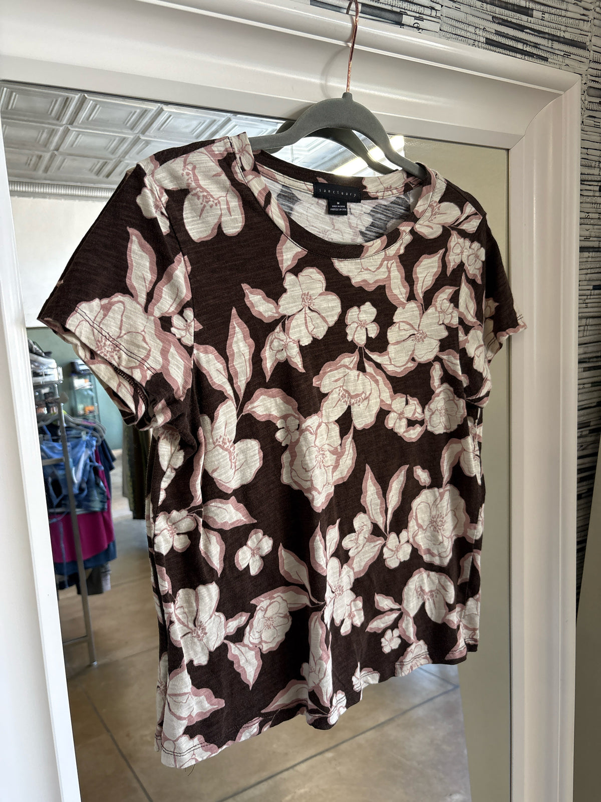 Sanctuary Size M brown & multi Top