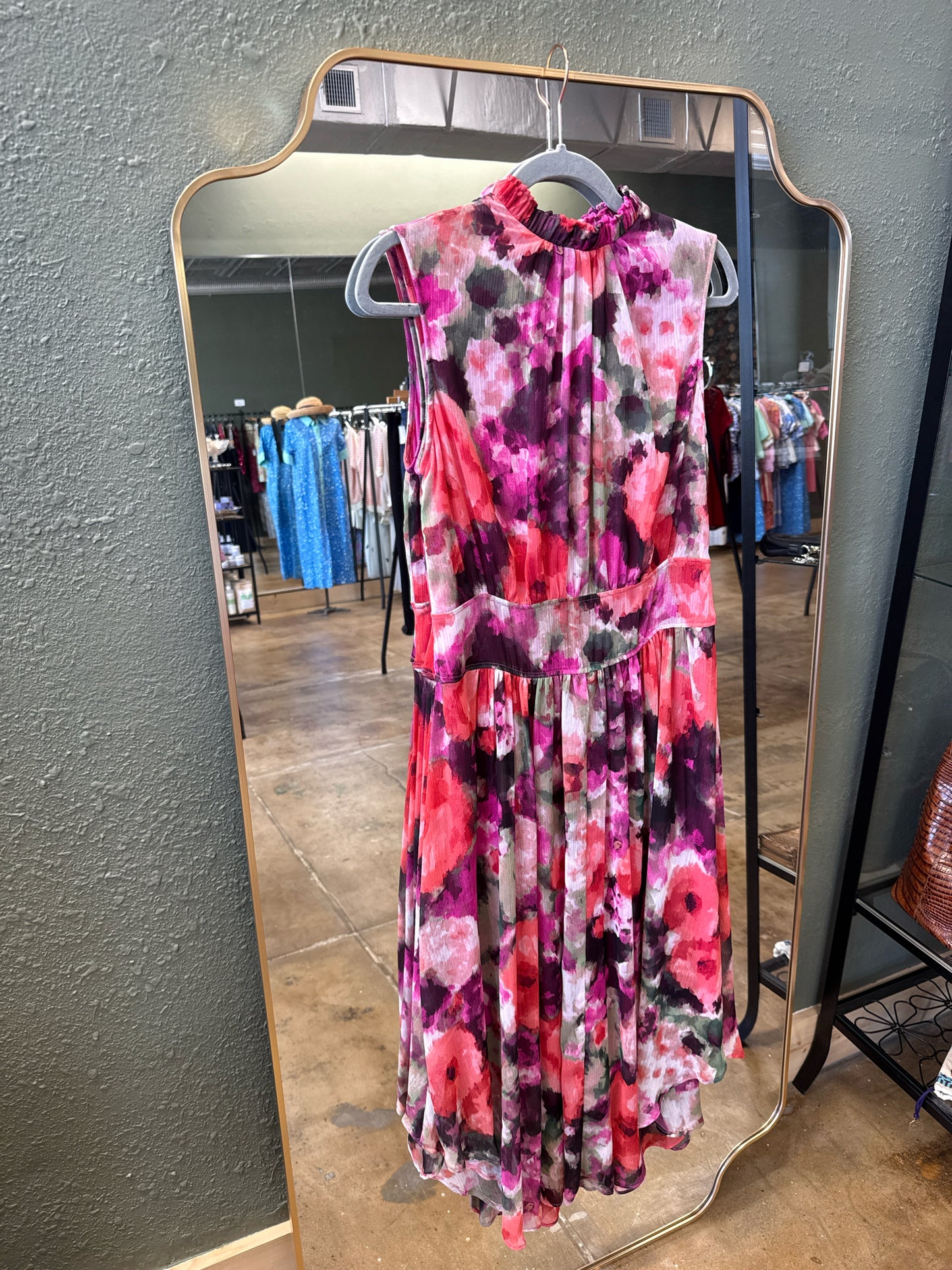 CALVIN KLEIN Size 4 Pink/Purple Dress
