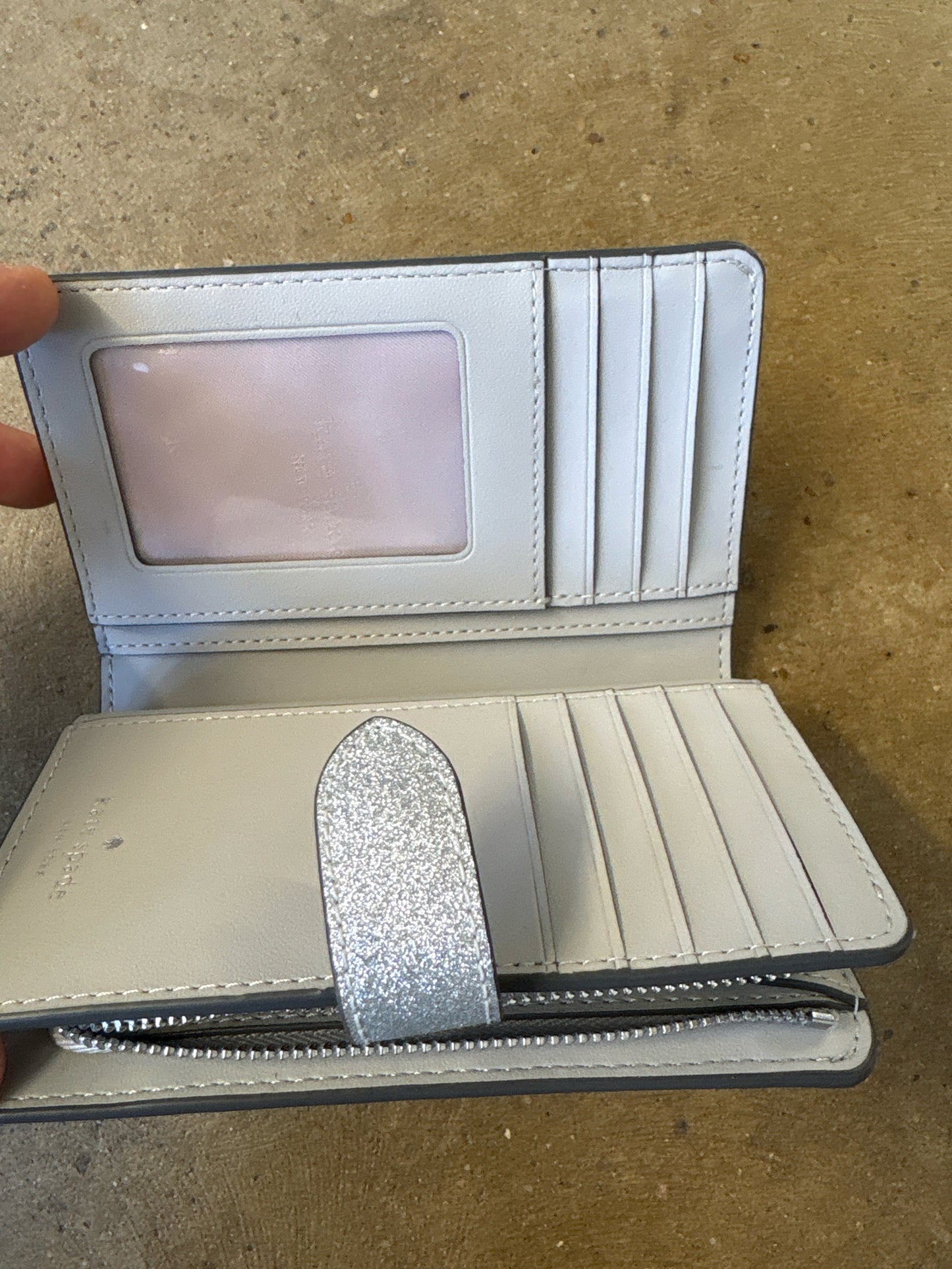 Kate Spade Silver Wallet/Wristlet