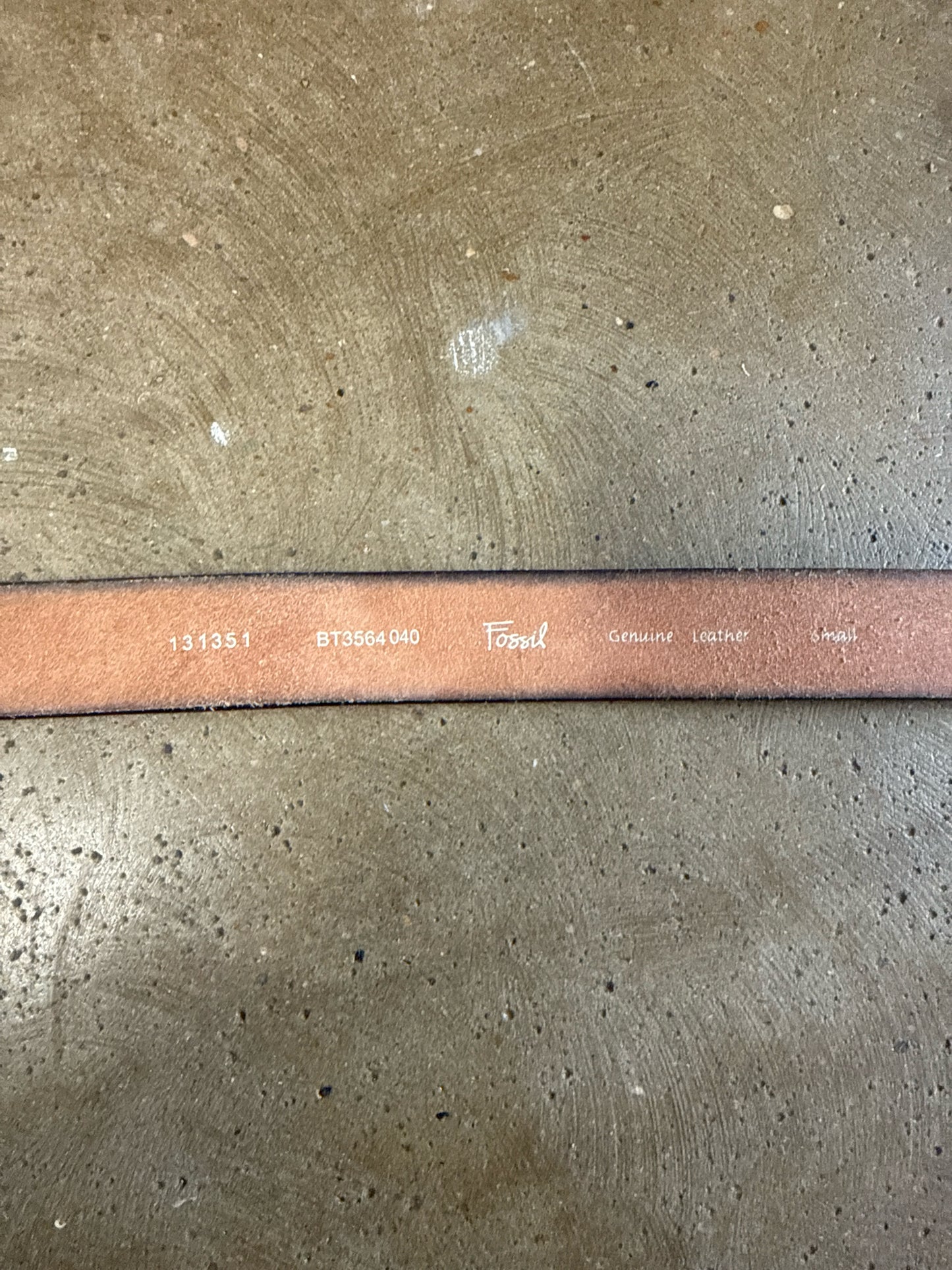 Fossil Brown/Silver Belt
