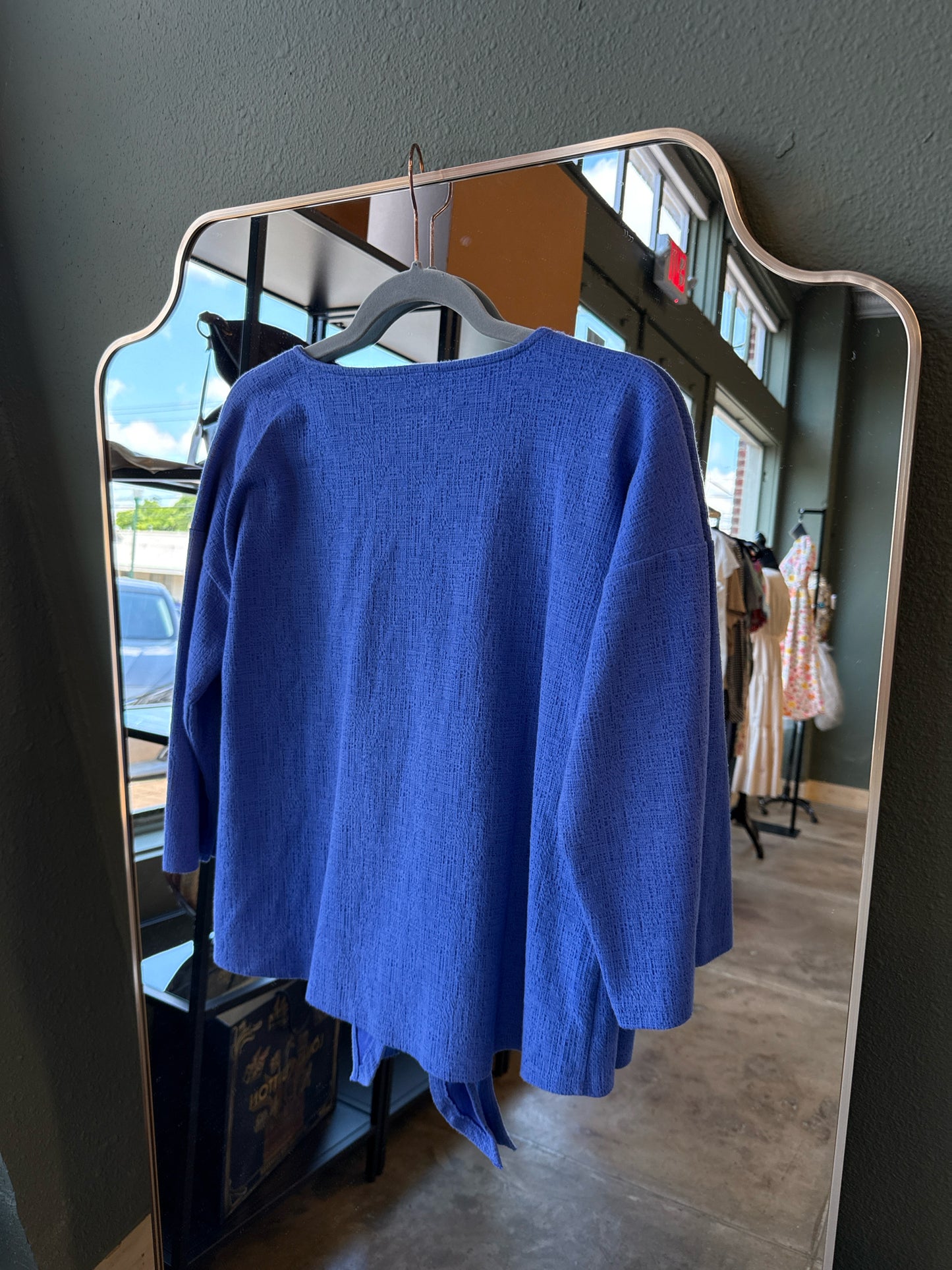 TALBOTS Size LP cobalt blue Top