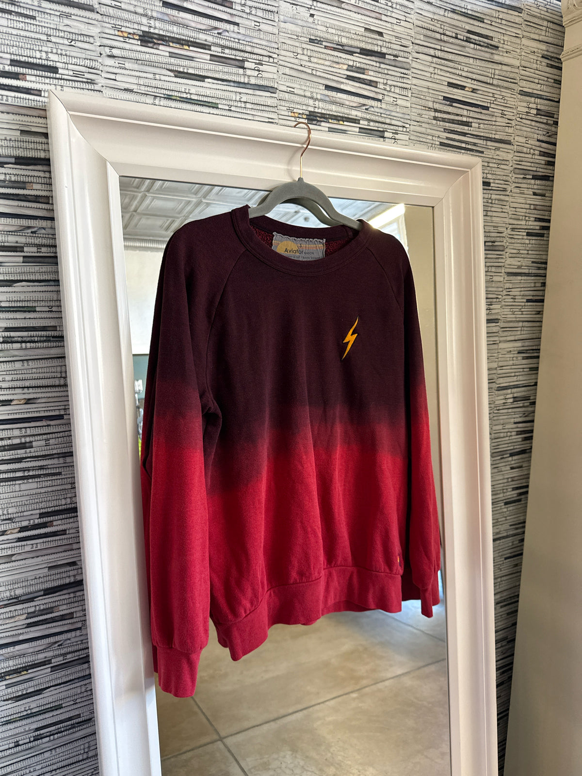 Aviator Nation Size S Maroon Pullover/Hoodie