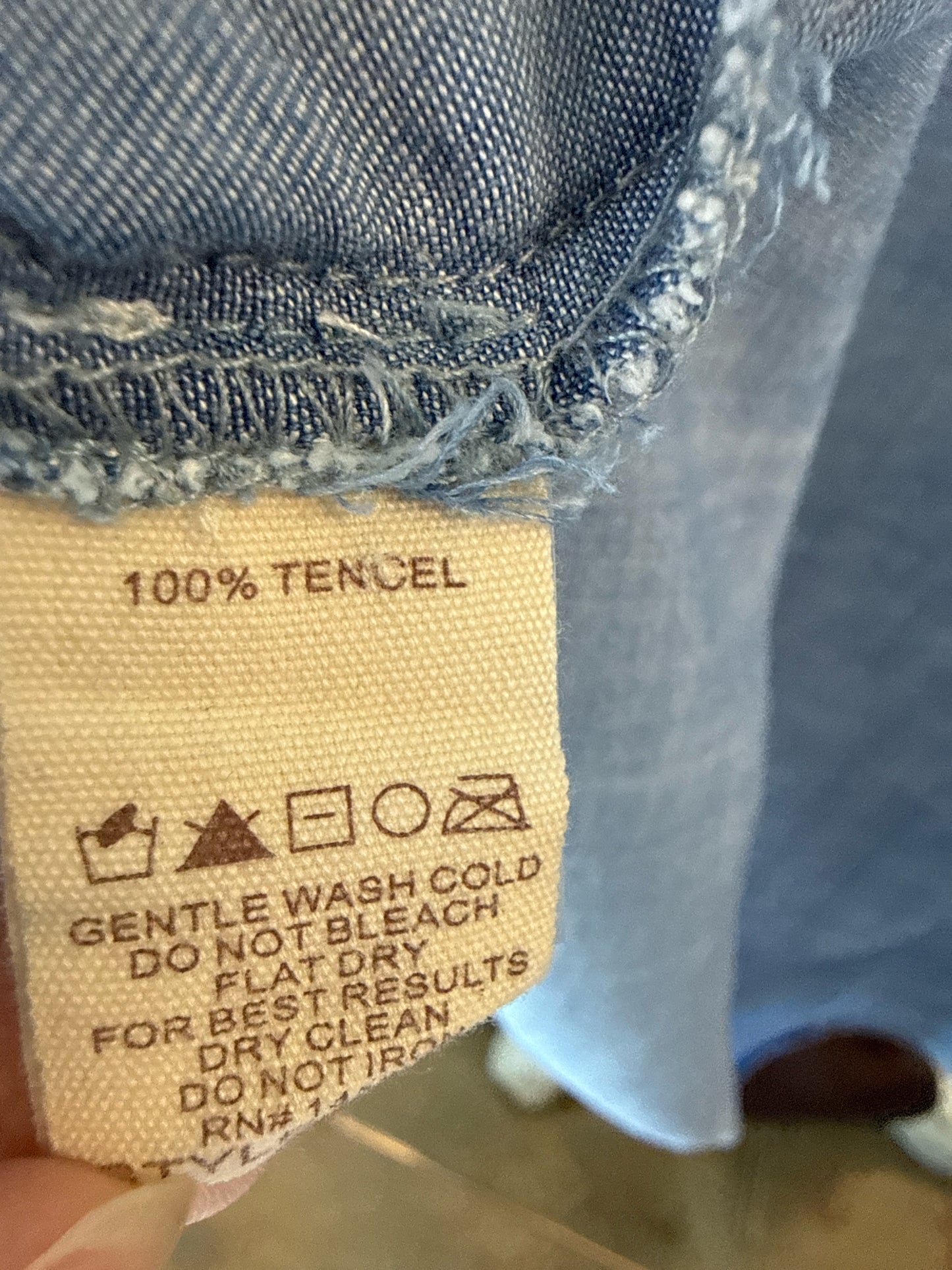 Hem & Thread Size S Denim Top
