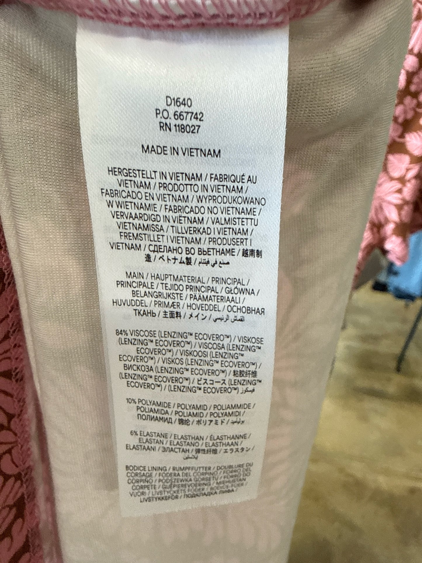 Boden Size 6 Pink/Brown Dress