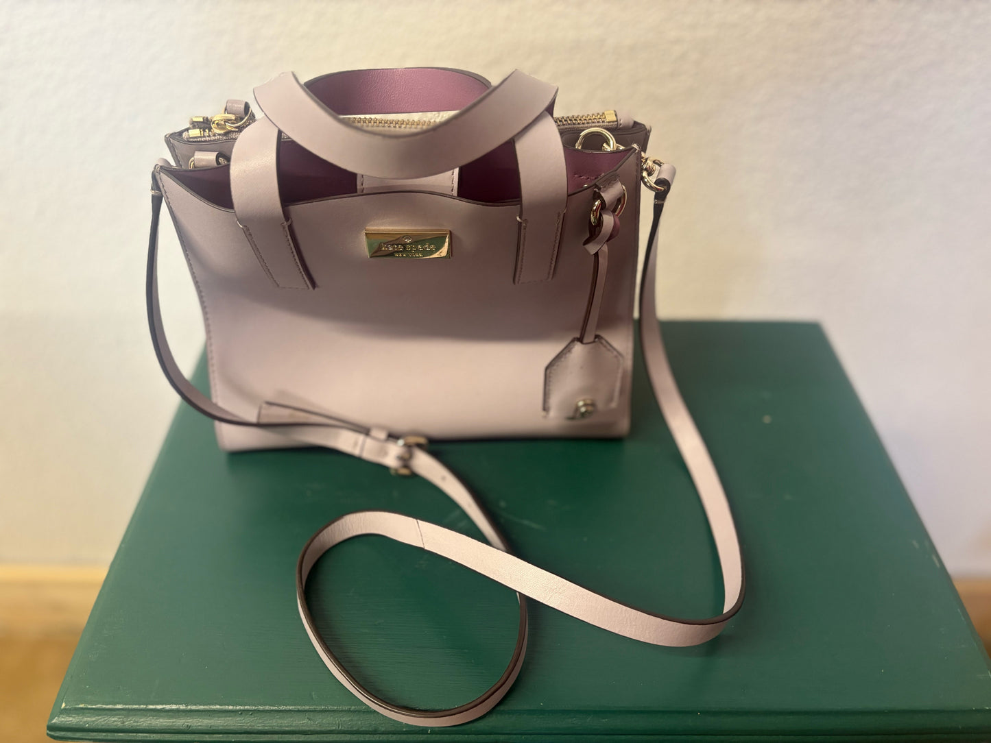 Kate Spade Gray Purple Purse