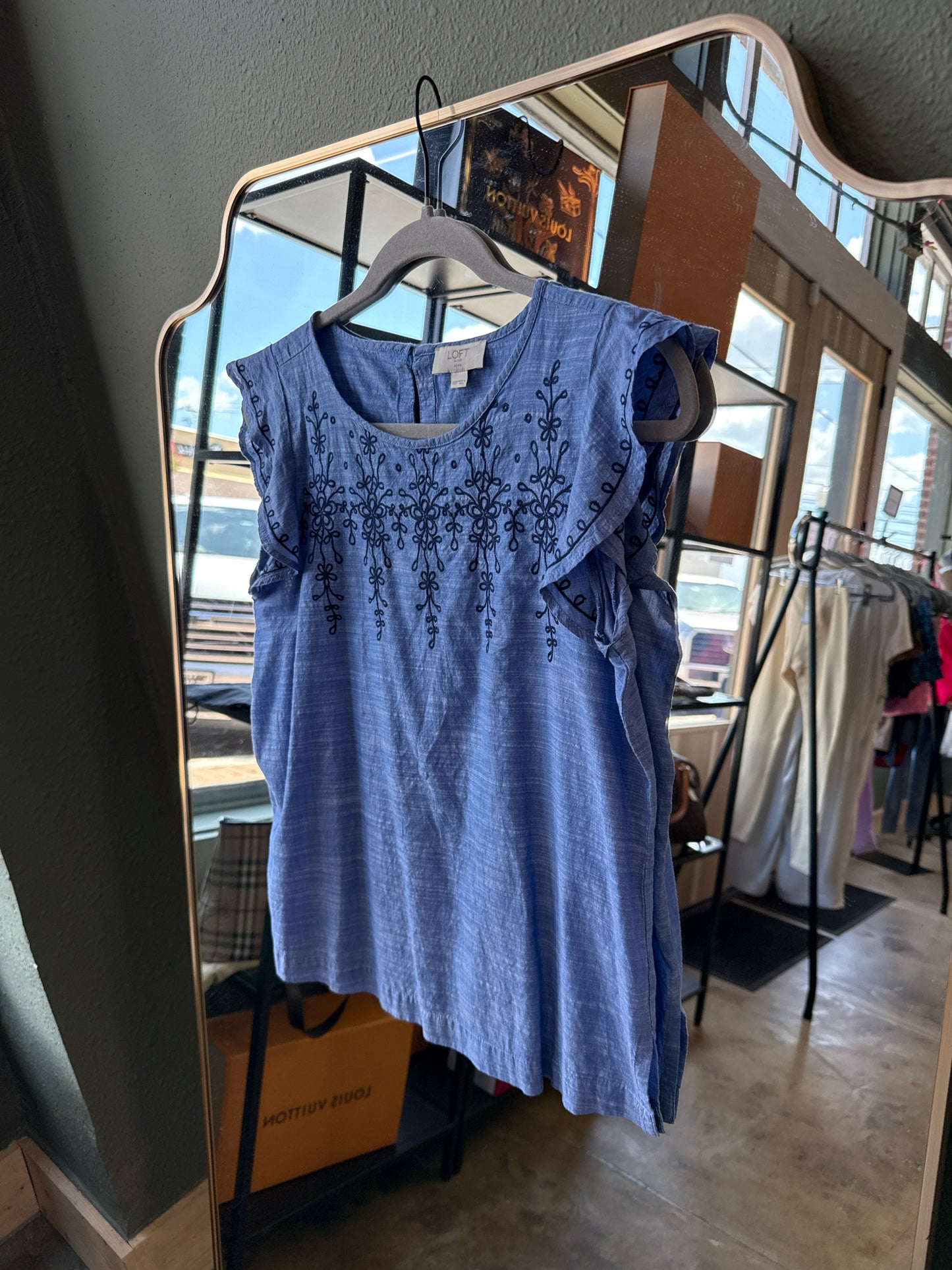 LOFT Size XSP Blue Top
