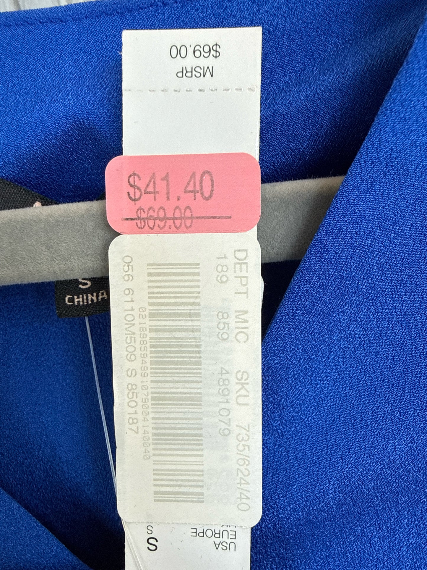 Alex Marie Size S Blue Top