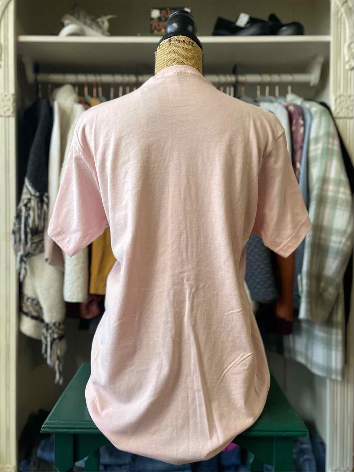 Tultex Size M Blush/Red "Loved" Tee